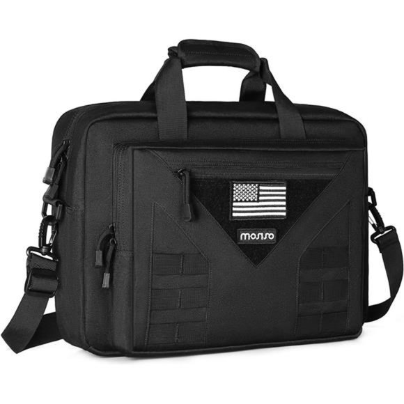 Tactical Laptop Messenger Shoulder Bag, 15-16 inch Multifunctional Adjustable